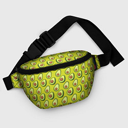 Поясная сумка Паттерн с половинкой авокадо, цвет: 3D-принт — фото 2