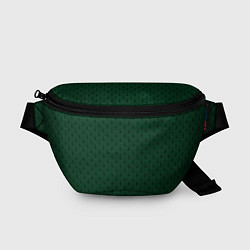 Поясная сумка Тёмный зелёный королевский узор, цвет: 3D-принт