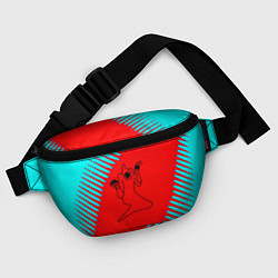 Поясная сумка Kizaru abstract rap, цвет: 3D-принт — фото 2