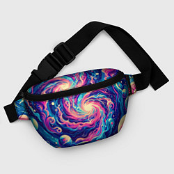 Поясная сумка Разноцветный бескрайний космос - нейросеть, цвет: 3D-принт — фото 2