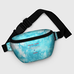Поясная сумка Tokyo: tie-dye azure, цвет: 3D-принт — фото 2
