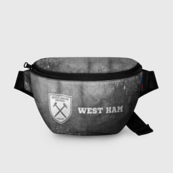Поясная сумка West Ham - grey gradient по-горизонтали, цвет: 3D-принт