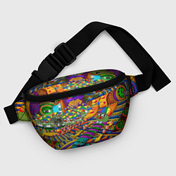 Поясная сумка Pepe mem optacal, цвет: 3D-принт — фото 2