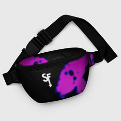 Поясная сумка Sally Face неон краски, цвет: 3D-принт — фото 2
