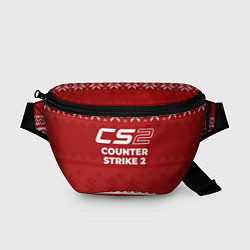 Поясная сумка Новогодний Counter Strike 2, цвет: 3D-принт