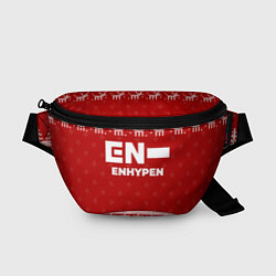 Поясная сумка Новогодний Enhypen с оленями, цвет: 3D-принт