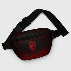 Поясная сумка AC Milan red poly, цвет: 3D-принт — фото 2