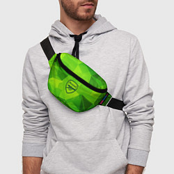Поясная сумка Arsenal green poly, цвет: 3D-принт — фото 2