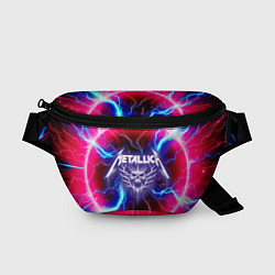 Поясная сумка Metallica - neon glow, цвет: 3D-принт
