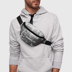 Поясная сумка Among Us - grey gradient по-горизонтали, цвет: 3D-принт — фото 2