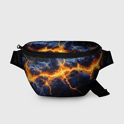 Поясная сумка Молнии в разбитом небе, цвет: 3D-принт