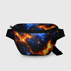 Поясная сумка Лада и лед в разломе плит, цвет: 3D-принт