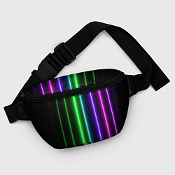 Поясная сумка Neon lines, цвет: 3D-принт — фото 2