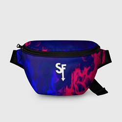 Поясная сумка Sally face neon flame