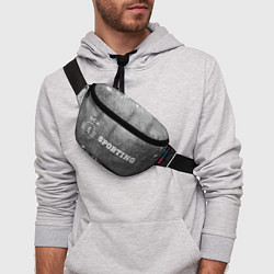 Поясная сумка Sporting - grey gradient по-горизонтали, цвет: 3D-принт — фото 2