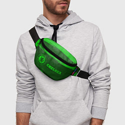 Поясная сумка Chelsea - green gradient по-горизонтали, цвет: 3D-принт — фото 2