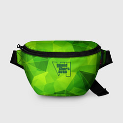 Поясная сумка GTA6 green poly, цвет: 3D-принт