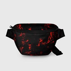 Поясная сумка Color red black