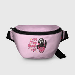 Поясная сумка Крик по телефону, цвет: 3D-принт