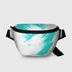 Поясная сумка Color white light blue