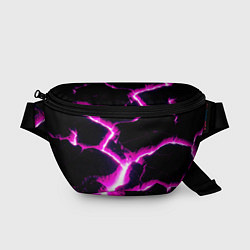 Поясная сумка Color pink black