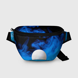 Поясная сумка Мяч для пинг понга и синий дым