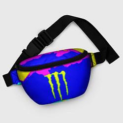 Поясная сумка Monster energy краски цветные, цвет: 3D-принт — фото 2