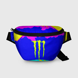 Поясная сумка Monster energy краски цветные, цвет: 3D-принт