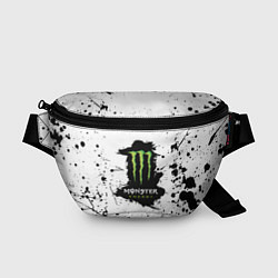 Поясная сумка Monster energy брызги красок, цвет: 3D-принт