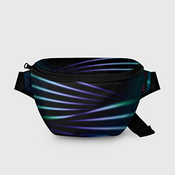Поясная сумка Color black blue, цвет: 3D-принт