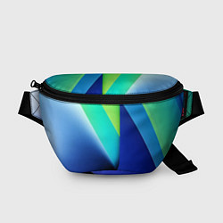 Поясная сумка Color blue green, цвет: 3D-принт
