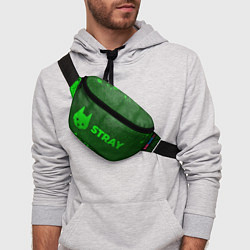 Поясная сумка Stray - green gradient по-горизонтали, цвет: 3D-принт — фото 2