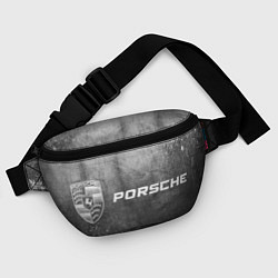 Поясная сумка Porsche - grey gradient по-горизонтали, цвет: 3D-принт — фото 2