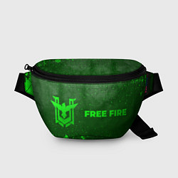 Поясная сумка Free Fire - green gradient по-горизонтали, цвет: 3D-принт