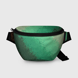 Поясная сумка Градиент текстурный зелёный, цвет: 3D-принт