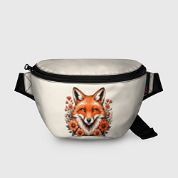 Поясная сумка Japanese fox in flowers