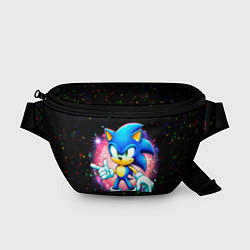 Поясная сумка Sonic in space, цвет: 3D-принт