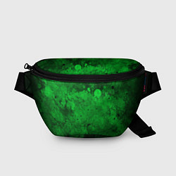 Поясная сумка Абстракция - green acid stains, цвет: 3D-принт