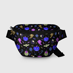 Поясная сумка Halloween blue black pumpkin