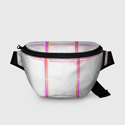 Поясная сумка Neon white orange pink, цвет: 3D-принт