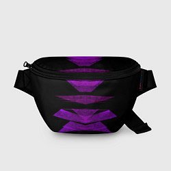 Поясная сумка Color purple black strip