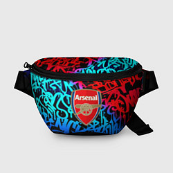 Поясная сумка Arsenal граффити неон
