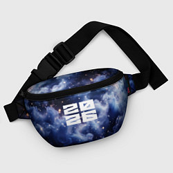 Поясная сумка 2026 синяя дымка с искрами, цвет: 3D-принт — фото 2