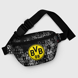 Поясная сумка Borussia мафия текстура надписи, цвет: 3D-принт — фото 2