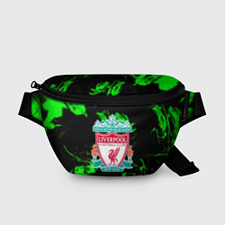 Поясная сумка Liverpool зеленый огонь текстура