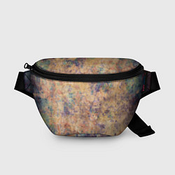 Поясная сумка Абстракция - pink marble with blue flecks