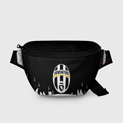 Поясная сумка Ювентус белый огонь текстура, цвет: 3D-принт