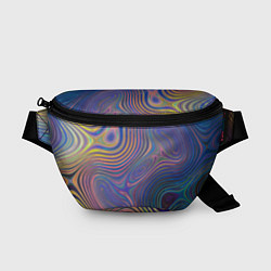 Поясная сумка Абстрактная рябь, цвет: 3D-принт