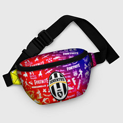 Поясная сумка Фортнайт ювентус градиент, цвет: 3D-принт — фото 2