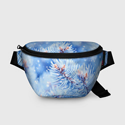 Поясная сумка Снежные иголки, цвет: 3D-принт